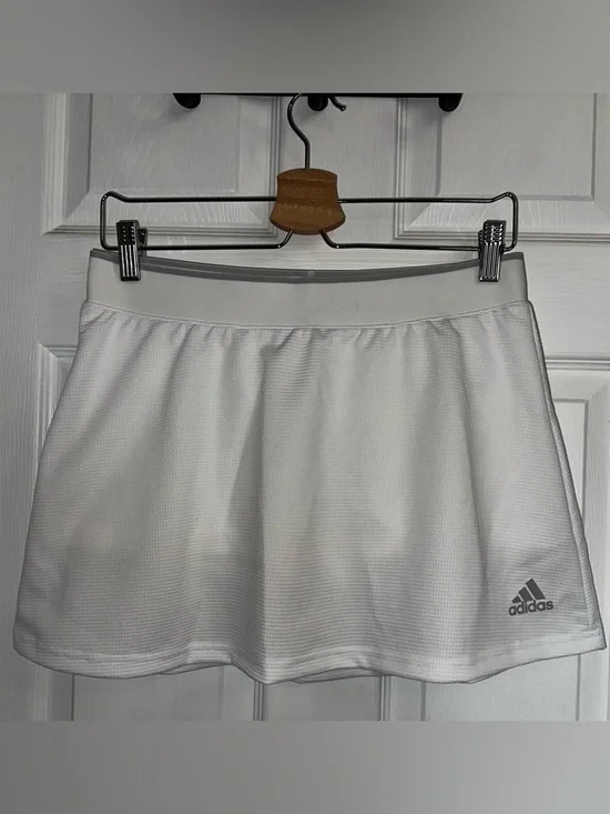 adidas White Women's Tennis Skirt - Picture 1 of 10